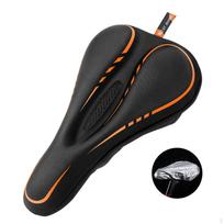 Dviračio balnelio pagalvėlė Dviračio sėdynės pagalvėlė Unisex Neslystanti Kvėpuojanti Dviračiui Black Orange