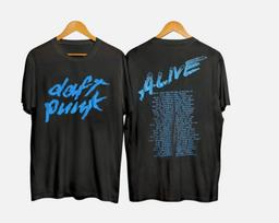 26 RARE!! Vintage Rare 2007 Daft Punk Alive Tour T-shirt Unisex T-Shirt XL