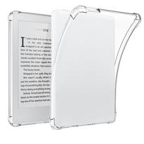 Shockproof 6 inch E-Reader Case Wear Resistant Anti-fall Protective Cover TPU Transparent Back Shell for MeeBook M6/M6C raudona