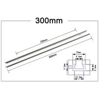 1 vnt. slankioji kreipiamoji bėgelio T-bėgelis aliuminio lydinio T-slankiklio tvirtinimo detalės griovelis slankioji T-bėgelio griovelis 19 tipo 19x9,5mm 300-600mm
