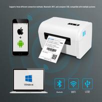 110mm Bluetooth Thermal Label Printer for Express and FBA Waybills POS-9200 USB (EU)
