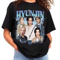 2026 Vintage 90s Bootleg Style Hyunjin Stray Kids Shirt, Stray Kids Kpop Shirt, Hyunjin Stray Kids World Tour Shirt, Stray Kids Member Shirt Y2K 4XL