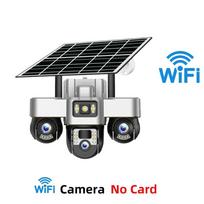 Solar Three-Lens WiFi Security Camera – Outdoor Smart Charging, HD Night Vision Recorder 【WIFI】Camera