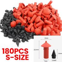 180Pcs Universal Mushroom Shaped Tubeless Tire Repair Insert Sockets Plugs Red Black 7mm 8mm Tire Repair Rubber for Car