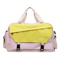 Fashion Yoga Gym Bag for Women Men Lightweight Travel Duffle Bag with Wet Compartment & Independent Shoe Compartment Tote Bag geltona