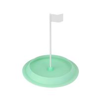 Practice Cups Golf Putting Trainer Hole and Flag Putter Green Cup Golf Putting Cup  Office Home žalia
