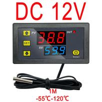 W3230 DC 12V 24V AC110-220V Digital Temperature Control K Type Probe LED Thermostat Regulator Heat/Cooling Control Thermoregulat