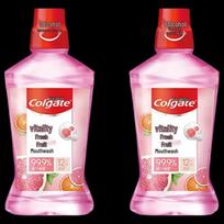 Colgate Fresh Fruit Mouthwash Twin Pack