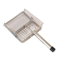 Stainless Steel Cat Litter Shovel Push-pull Design Non-Stick Pet Waste Picker Ergonomic Handle with Hanging Hook