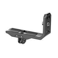 Black For Insta360 X4/X3 Magnetic Metal Horizontal L-shaped Bracket Magnetic Shooting Stand Mounting Bracket Camera Accessories juoda