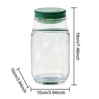 Salad Jar Side Open Salad Prep Jars Microwave Freezer Dishwasher Safe Dressing Container Snack Box for Lunch Picnic Travel