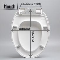BENAGIL Thickened O-Shape Soft-Close Universal Toilet Seat