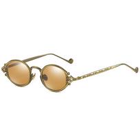 Alloy Metal Steampunk Sunglasses Male Female Stylish Round Eyewear Design Retro Sun Eyewear High Quality Oculos de sol As Picture