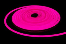 Neon Led Flex 12V Różowy Pink Wąż Świetlny Elastyczny Reklamowy Napisy 1M