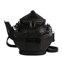 2025 Chains Teapot Design Handbags Creative Personality Pearls Chains Shoulder Bag Luxury Vintage Crossbody Bag Buckets Bag juoda