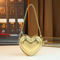 messenger bag, personalized sweet and cool three-dimensional love styling bag, fashionable shopping shoulder women's bag auksas