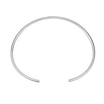 Nerūdijančio plieno chokerio apykaklė moterims, atviras kaklo manžetės torques, minimalistinis karoliai, gimtadienio vakarėlio dovana