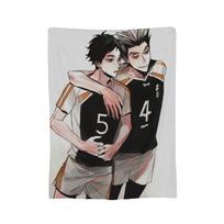 Haikyuu Bokuaka Blankets Fleece Decoration Karasuno Volleyball Kageyama Super Soft Throw Blanket for Home Outdoor Bedding Throws 75x90cm