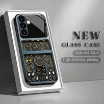 Instrument panel tempered glass phone case suitable for Samsung GalaxyS26 S25 S24 S23 S22 S20FE/Ultra/Plus5Ganti drop back cover GalaxyS25