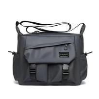 Minimalist Crossbody Bag Solid Color Large Capacity Sling Shoulder Bag Lightweight Designer Portable Messenger Bag Outdoor pilka