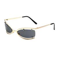 Square Y2K Womens Sun Glasses Men Vintage Oculos Future technology Eyeglasses Vintage Small Rectangle Lens Female hottie sun Glasses MULTI