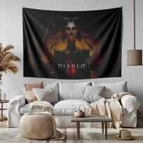 Wall tapestry diablo dark fantasy 75x100 juoda