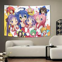 Tapestry Celebration with multiple people in anime 75x100 juoda