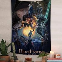 Tapestry Dark Fantasy Castles 75x100 juoda
