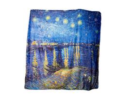 Koc Pled Narzuta Van Gogh Gwiaździsta Noc Nad Rodanem Ciepły 130X150