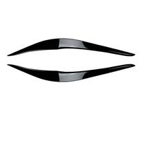 Car Headlight Eyebrows Eyelid Cover Stickers For BMW 2 Series F22 F23 2015-2019 Glossy black/Carbon Fiber look Body Kit Tuning