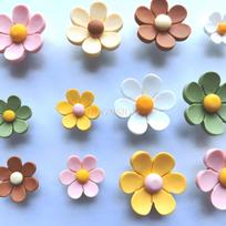 25pcs Size, Flower, Color, Push Pin, Creative Button, Soft Wooden Board, Felt, Photo, Wall Decoration Nail China Mainland