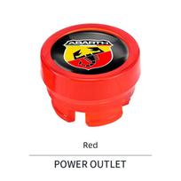 Car Cigarette Lighter Cap Auto Lighter Dust Proof Cover Accessories For Fiat Abarth 500 Punto Panda Doblo Stilo Bravo Pondo Argo raudona