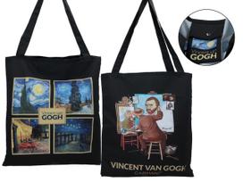 Torba Na Ramię Materiałowa Van Gogh Kolaż Eko Torba Zakupowa Prezent Box