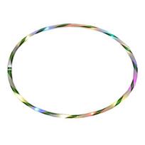 24 LED spalvotas šviečiantis 90CM Hula fitneso lankas Sporto įrankis svorio metimui