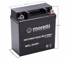 Moretti gelinis akumuliatorius 12V AGM Gel Mb5L-Bs / 12N5-3B Galingas Kokybė