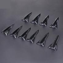 10Pcs Rear Roof Shark Fins Spoiler Wing Kit Universal Car Roof Spoiler Bumper Spoiler Shark Fin Diffuser Vortex Generator