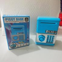 Creative Mini Size Savings Bank Children's Storage Piggy Bank Girl Storage Box Toy Birthday Gift mėlyna
