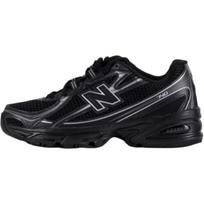 New Balance 740 Bungee Lace Little Kid Wide 'Black Silver Metallic' 30