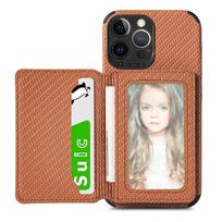 Anglies pluošto piniginės dėklas, skirtas iPhone 14 13 12 11 / Samsung S23 S22 Ultra S21 S20 Fe A14 A34 A54 A13 A23 A33 A53 A32 A52 kredito kortelės laikiklis, odinis dangtelis iphone 7 8 se 2020 ruda