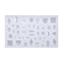 UV Resin Jewelry Liquid Silicone Mold Heart Diamond Shape Moon Molds For DIY Necklace Pendant Charms Making Jewelry