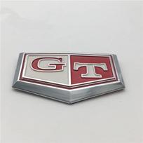 2 vnt. Skyline G210 GT raidžių logotipui ABS plastiko raudonai ir baltos spalvos emblemos Automobilio ženkleliai Lipdukai gray
