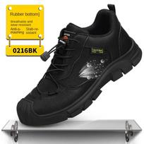 Labor Insurance Shoes Men's Four-season Anti-smash and Anti-piercing Super Soft Comfortable Work Shoes Safety Shoes 36