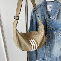 Oxford Cloth Simple Printed Three-way Dumpling Bag New Wide Shoulder Strap Niche Crossbody Bag Sports Fitness Crossbody Bag