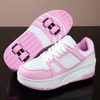 Children's Leather 4-Wheel Running Shoes & Roller Skates - For Boys and Girls 31