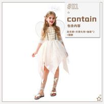 Halloween girl costume animal party angel costume dress flower fairy wings elf children's costume 110cm