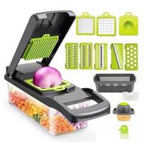 6-in-1 Vegetable Chopper - Kitchen Mandoline Slicer for Dicing, Julienne & Grating, Safe Food Prep with Container United States