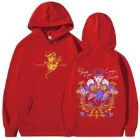Anime Jojo Bizarre Adventure Hoodies Higashikata Josuke Manga Graphic Sweatshirts Men Women Casual Long Sleeves Fleece Pullovers S