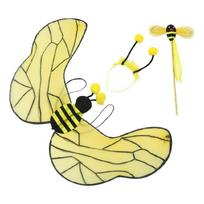 3 Pieces Bumblebees Costume Kit for Kids Adult Honeybee Costume Honeybee Headband for Halloween Cosplay Party Props 1