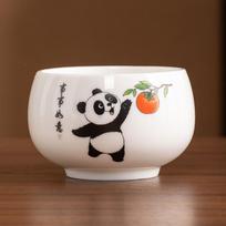 Guochao Panda Suet Jade Porcelianinis Meistriškas Arbatos Puodelis Mokytojo Šventė Atidarymas Verslo Jubiliejinė Dovanų Dėžutė Dovanos