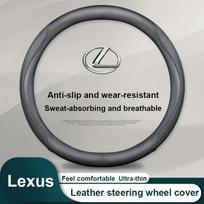 Automobilio odos vairo apdangalas su anglies pluošto tekstūra, skirtas Lexus NX ES UX US RC LX GX RX 200 250H 350H LS 450H 260H 300H UX200 A-Black-Round